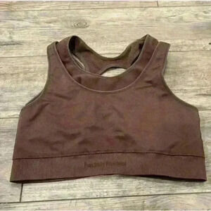 Fresought brown sports bra size large